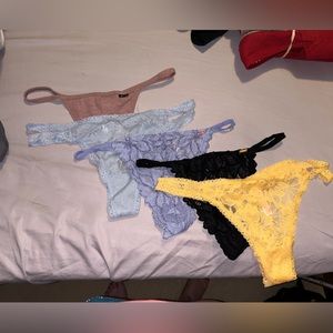 5 Victorias Secret Thongs - SET